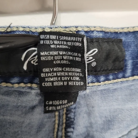 True Luck Men's Miles Straight Distressed Jeans Size 30/30 Casual Acid Wash - Picture 7 of 13